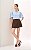 Short Saia Em Alfaiataria Com Broche Exclusivo Milalai - Imagem 7