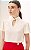 Blusa Crepe Gola Com Aviamento Decote V Milalai - Imagem 3