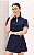 Blusa Crepe Gola Com Aviamento Decote V Milalai - Imagem 1