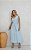 Vestido Midi Viscolinho Com Cinto Faixa Decote V - Imagem 1