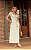 Vestido Midi Algodão Listrado - Imagem 1