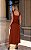 Vestido Midi Em Tricoline Com Decote Quadrado - Imagem 3