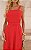 Vestido Midi Alça Em Algodão Bordado Com Cinto - Imagem 6