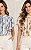 Blusa Floral Com Gola Alta e Babados Nas Mangas Doce Flor - Imagem 12