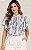 Blusa Floral Com Gola Alta e Babados Nas Mangas Doce Flor - Imagem 10