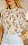 Blusa Floral Com Gola Alta e Babados Nas Mangas Doce Flor - Imagem 4