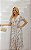 Vestido Midi Floral Decote V e Babados Nas Mangas Doce Flor - Imagem 1