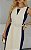 Vestido Tubo Bicolor Regata Com Cinto - Imagem 12