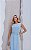 Vestido Tubo Bicolor Regata Com Cinto - Imagem 8