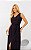 Vestido Midi Alfaiataria Decote V Com Fenda - Imagem 2