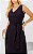 Vestido Midi Alfaiataria Decote V Com Fenda - Imagem 3