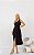 Vestido Midi Alfaiataria Decote V Com Fenda - Imagem 1