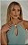 Regata Halter Yoryu Decote Vazado Pedra Donna Ritz - Imagem 2