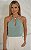 Regata Halter Yoryu Decote Vazado Pedra Donna Ritz - Imagem 1