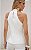Top Alongado Alfaiataria Halter Twill Com Franzido Donna Ritz - Imagem 3