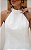 Top Alongado Alfaiataria Halter Twill Com Franzido Donna Ritz - Imagem 2