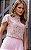 Blusa Floral Gola Alta Com Renda e Botões Doce Flor - Imagem 1