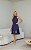 Vestido Curto Em Viscose Com Gola Alta e Bordados - Imagem 5
