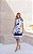 Vestido Tubo Mangas Curtas Estampa Floral - Imagem 1