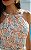 Regata Halter Yoryu Floral Gola Franzida Donna Ritz - Imagem 6