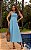 Vestido Midi Em Tricoline Com Recortes no Busto - Imagem 1