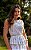 Blusa Decote Redondo Floral Com Pregas Verticais - Imagem 2