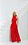 Vestido Longo Chiffon Com Gola Alta E Cinto - Imagem 5