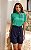 Blusa Viscolinho Com Laços E Mangas Curtas - Imagem 1