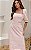 Vestido Midi Decote Reto Em Laise Com Faixa - Imagem 5