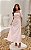 Vestido Midi Decote Reto Em Laise Com Faixa - Imagem 1