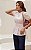 Blusa Decote Redondo Peplum Em Laise Com Faixa - Imagem 8