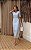 Vestido Midi Em Algodão Bordado Decote V - Imagem 1