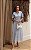 Vestido Midi Em Algodão Bordado Decote V - Imagem 4