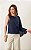 Blusa Em Crepe Capa Assimétrica Milalai - Imagem 5