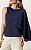 Blusa Em Crepe Capa Assimétrica Milalai - Imagem 6