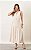 Vestido Midi Em Viscose Com Cinto Elástico e Botões Frontais Milalai - Imagem 5