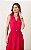 Vestido Midi Em Viscose Com Cinto Elástico e Botões Frontais Milalai - Imagem 3