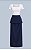 Saia Midi Reta Em Tricoline Com Peplum - Imagem 5