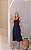 Vestido Midi em Alfaiataria Decote Em V Com Cinto - Imagem 1