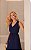 Vestido Midi em Alfaiataria Decote Em V Com Cinto - Imagem 3