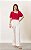 Blusa Em Crepe Decote Assimétrico Com Fivela Milalai - Imagem 7