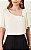 Blusa Em Crepe Decote Assimétrico Com Fivela Milalai - Imagem 10