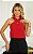 Regata Halter Texturizado Cruzado Donna Ritz - Imagem 1