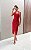 Vestido Midi Malha Crepe Aviamento Donna Ritz - Imagem 3