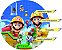 Painel Redondo Personalizado Mario Bros - Imagem 1
