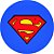 Painel Redondo Personalizado Superman - Imagem 1
