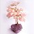 Conjunto 2 Árvores de Pedras Naturais do Amor (Quartzo Rosa com base de Ametista) - Imagem 4
