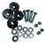 KIT FIXADOR PARA SUPORTE DE AR CONDICIONADO - Imagem 1