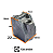A05348001 41036883 - CUNHA CHAVETA CUBO IZA LAV ELECTROLUX - Imagem 2