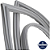 A03625418 41034008 - GAXETA PORTA REFRIGERADOR ELECT OR 0.68 X 1.03 - Imagem 3
